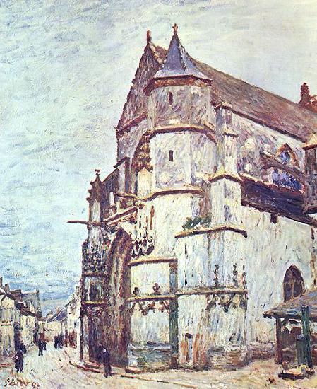 Alfred Sisley Church at Moret after the Rain Sweden oil painting art